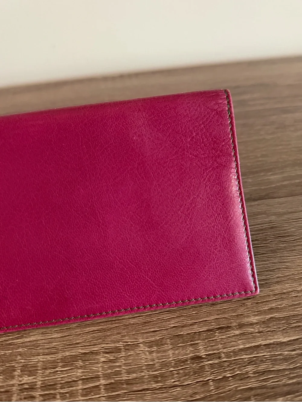 Tusk Fuchsia Siam Goatskin Leather Passport Cover